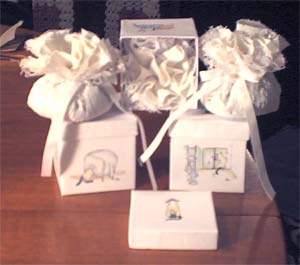 Gift boxes and lavender bags